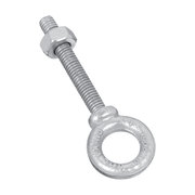 NATIONAL HARDWARE Eye Bolt With Shoulder, 3/8", 2-1/2 in Shank, 3/4 in ID, Steel, Galvanized N245-126